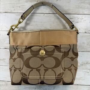 Coach Signature Handle Satchel Bag